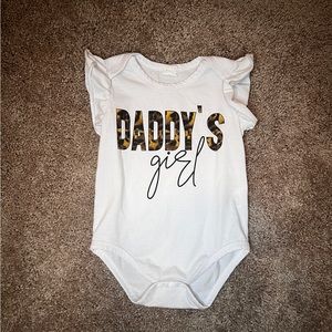 6-9 Month Daddy’s Girl Cheetah Onesie